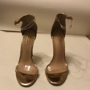 Rose Gold Olivia Ferganna heel sandals